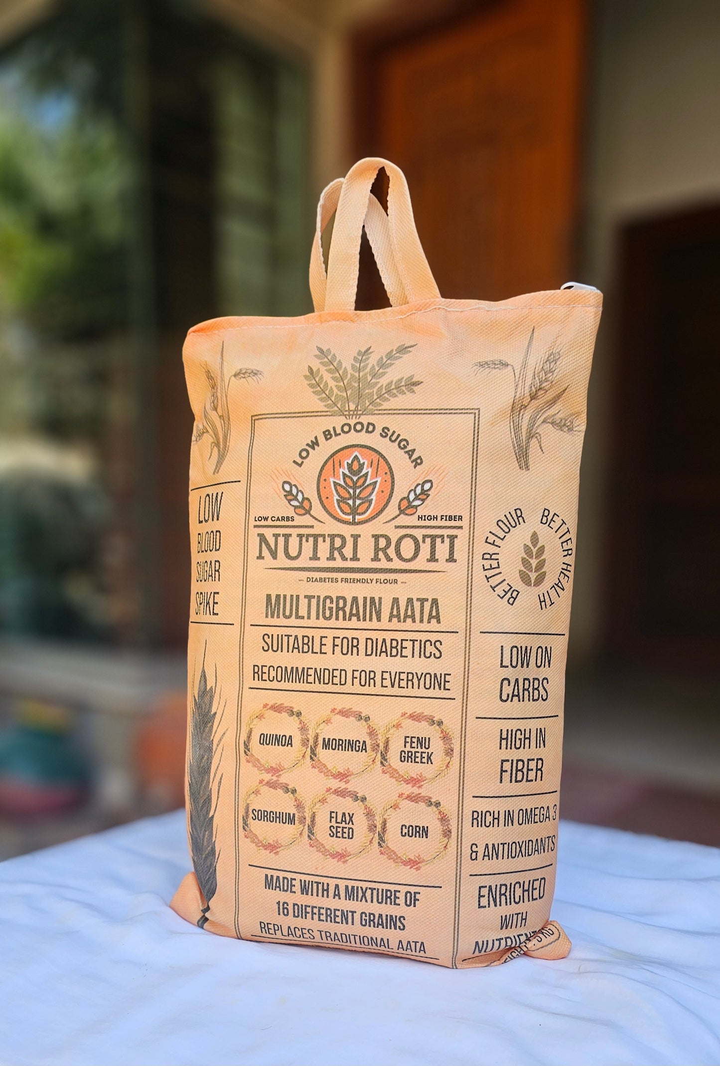 NutriRoti - MultiGrain Atta 5KG – 22 Grains, Diabetes-Friendly & High-Fiber