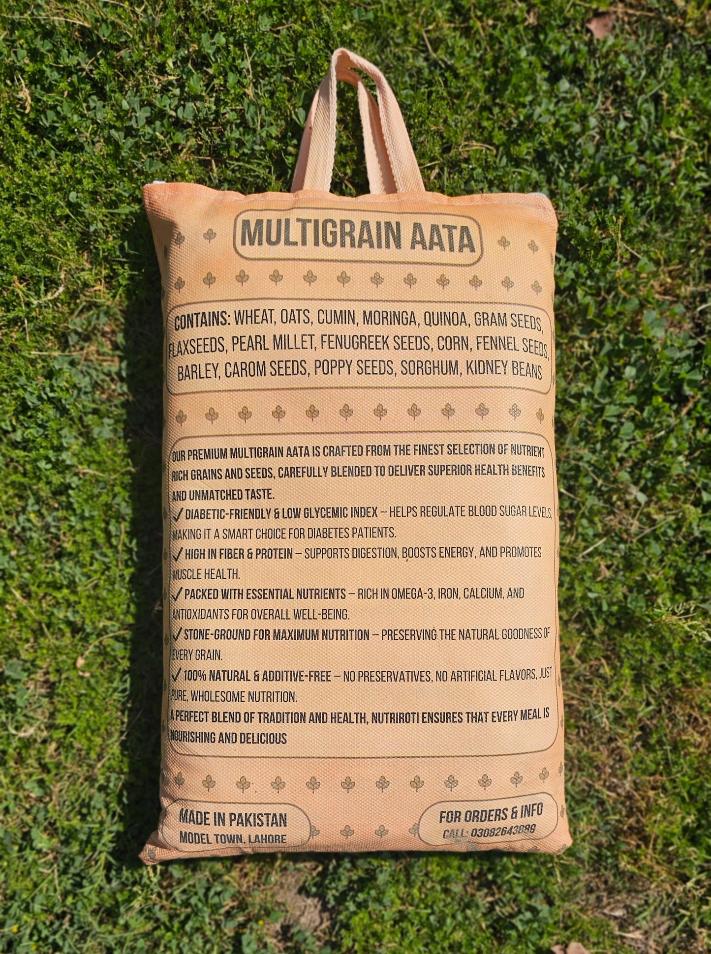 NutriRoti - MultiGrain Atta 5KG – 22 Grains, Diabetes-Friendly & High-Fiber