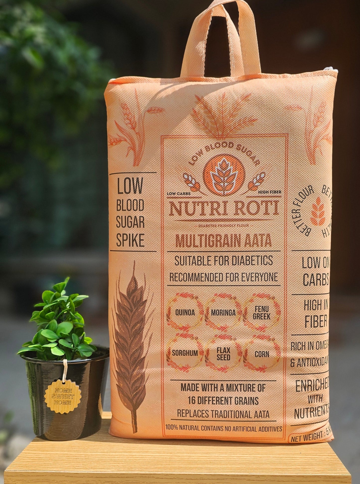 NutriRoti - MultiGrain Atta 5KG – 22 Grains, Diabetes-Friendly & High-Fiber